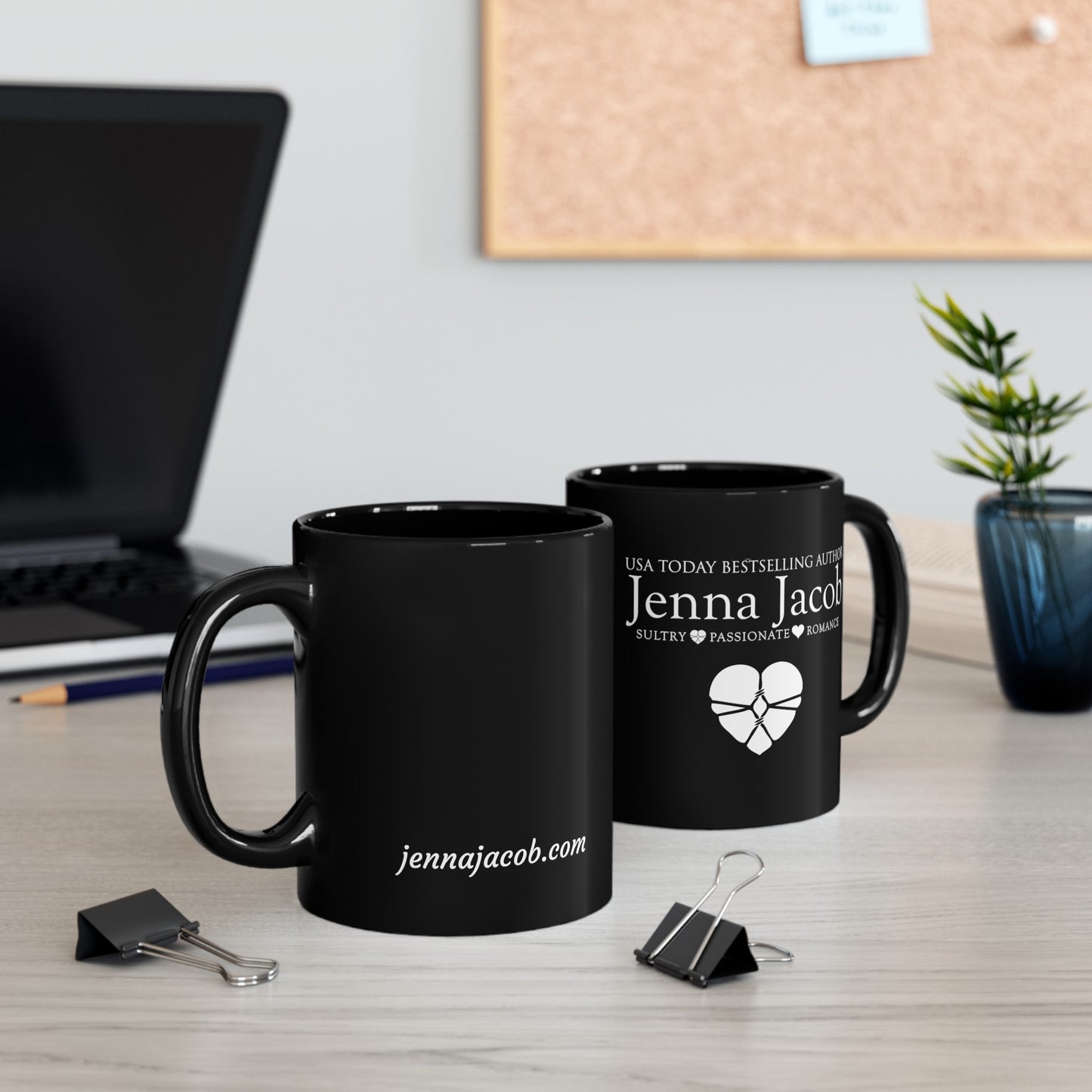 Jenna Jacob Black Mug (11oz, 15oz)